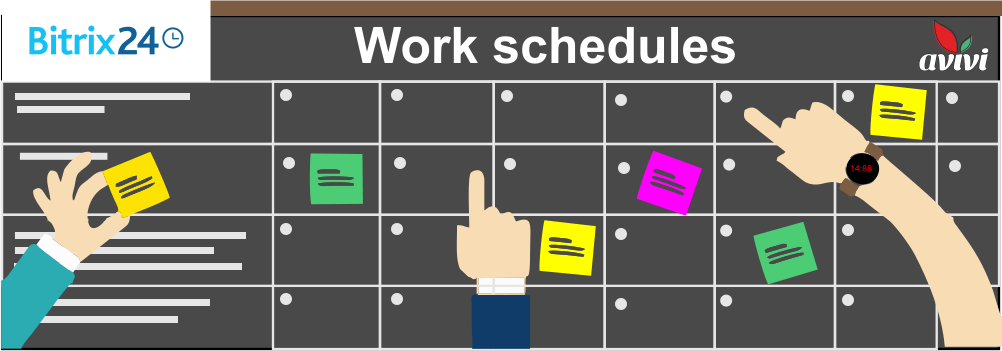 Managing work schedules in Bitrix24