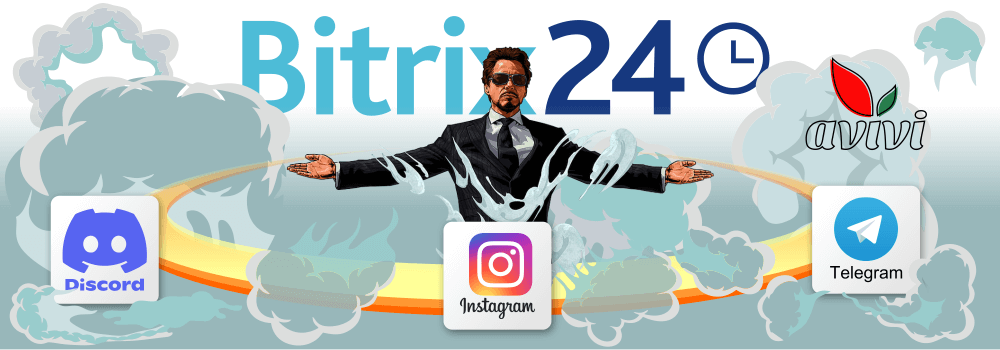 The one spot solution for posting all types of messages on Telegram Instagram and Discord via Bitrix24 from the developers of Avivi